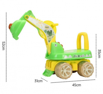 Толокар арт. HC-1008 Экскаватор Дино свет, звук в кор. 42*31*52