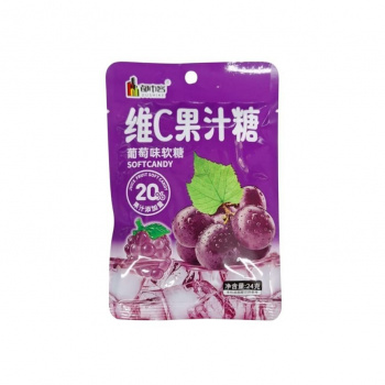 Мармелад арт. /502128-1 Фруктовый Виноград 24 г 20 шт. в кор.;