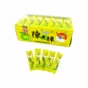 Конфета арт. 002138-15 Карамель на палочке "Цедра мандарина" 320 г в кор.