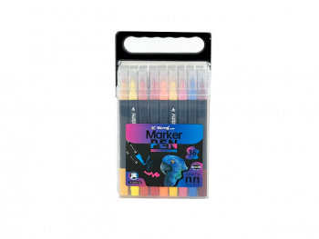 кц_Фломастеры акварельные арт. YL221813-36 Набор 36 цветов двусторонние в пласт.кор.