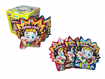 Конфета арт. 294616/291745 Шипучка фруктовая вкусы микс 7 г 20 шт. в кор.