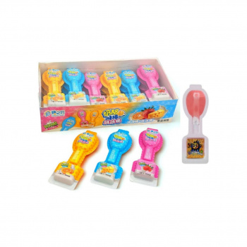 Конфета арт. 891083/890932 Желейная на палочке с шипучкой вкусы микс 10 г 30 шт. в кор.*