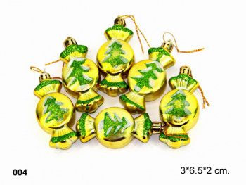 Игрушки новогод. арт. 004* Конфета 6 шт.