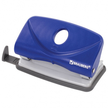 Дырокол 227785 BRAUBERG "Original", до 10 листов, синий (в упаковке 2 шт.)