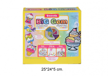 Мозаика арт. 9071E/9017E "Вкусняшка" алмазные стикеры в кор.=_