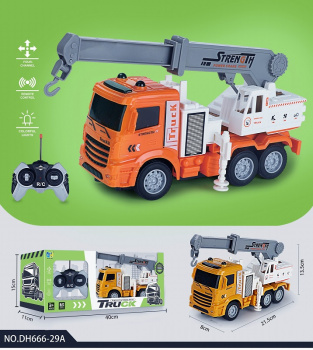Кран на р/у арт. DH666-29A На платформе свет спецтехника в кор. 40*11*15 Кран на р/у арт. DH666-29A На платформе свет спецтехника в кор. 40*11*15