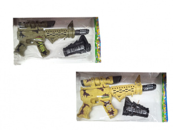 Оружие арт. 586 Автомат на батар. звук, свет, цвета микс в пак.= Оружие арт. 586 Автомат на батар. звук, свет, цвета микс в пак.=