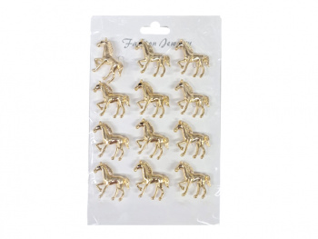 Брошь арт. XBZ0097-1-709 Лошадь золото Набор 12 шт. в пак. Брошь арт. XBZ0097-1-709 Лошадь золото Набор 12 шт. в пак.
