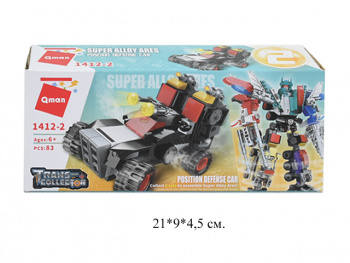 Конструктор арт. 1412-2" Трансформер 6 шт./шоубокс 21*9*4,5 Конструктор арт. 1412-2" Трансформер 6 шт./шоубокс 21*9*4,5