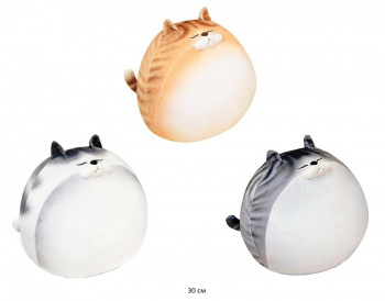 им Кот арт. 90314-2 Толстячок цвета микс 30 см в пак.) им Кот арт. 90314-2 Толстячок цвета микс 30 см в пак.)