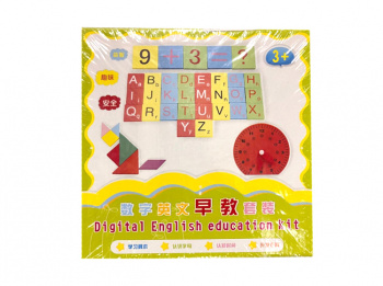 Деревянная игрушка арт. 92-68 Английский алфавит и счет в кор._