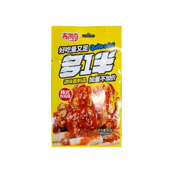 Соевое мясо арт. 352152-1 Пшеничные Жареная курица по-корейски 40 г 20 шт. желтая упаковка,