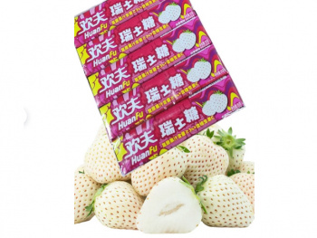 Конфета арт. 405675/405576 Жевательная "Белая клубника" 35 г 20 шт. в кор.;*