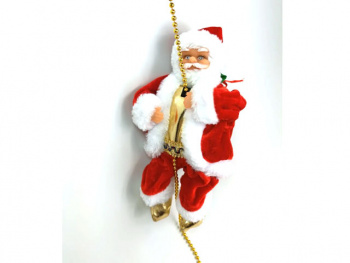Дед Мороз арт. 0713-601 Поднимается по цепочке 25 см на батар. в пак.