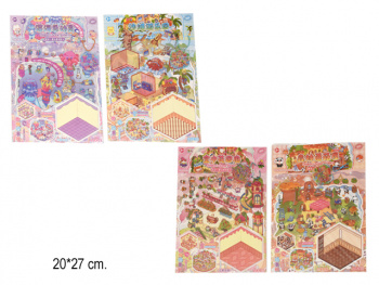 Румбокс арт. ZC-TT75-209 Блокнот 19*27 см с наклейками Подводный мир (32 шт.)