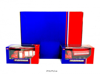 Модель металл. арт. YU7514B Пожарная в ассортименте 1шт. в кор. (18 шт.) шоубокс_