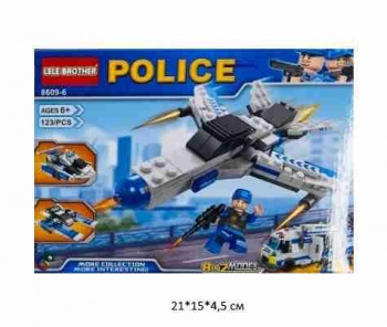 Конструктор арт. 8609-6 Полиция 123 дет. в кор.~ Конструктор арт. 8609-6 Полиция 123 дет. в кор.~