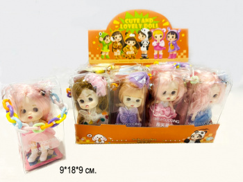 Кукла арт. 39832 Милашка ассорти 1 шт. в прозрачной сумке (12 шт.) шоубокс•