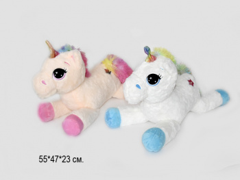 им Единорог арт. 404500 Два цвета 55 см в пак.