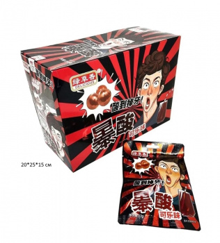 Конфета арт. 002560/002232-3 Кислая "Кола" 20 г 20 шт. в кор.;/