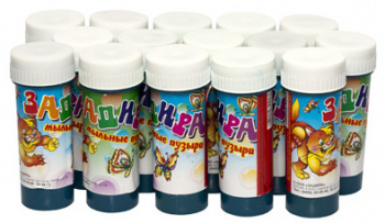 кв_Пузыри мыльные арт. 185918/195030 "Задира" 45 мл (15 шт.) в кор./180шт./