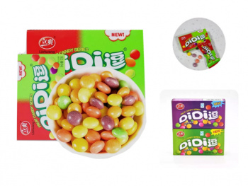 Конфета арт. 220165/220158 Жевательная "Фруктовое драже" ассорти 12 г 24 шт. упаковка