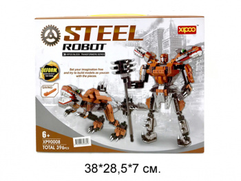 Конструктор арт. 90008 Робот-динозавр 396 дет. в кор._/24 шт./ Конструктор арт. 90008 Робот-динозавр 396 дет. в кор._/24 шт./