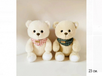 им Медведь арт. 1111-209 Шарф-галстук в клеточку цвета микс 23 см в пак.