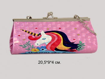 Кошелек арт. 701 MD-11 Единорог на цепочке 1шт. в пак._