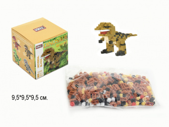 Конструктор арт. 8100/YC237 Микро Динозавр коричневый 536 дет. в кор._=