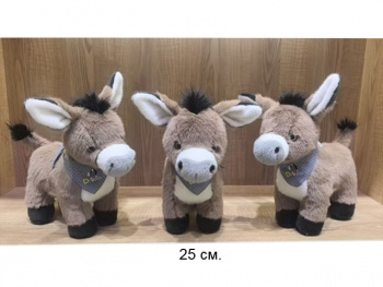 им Ослик арт. 209198 Серый с платочком на шее 25 см в пак. им Ослик арт. 209198 Серый с платочком на шее 25 см в пак.