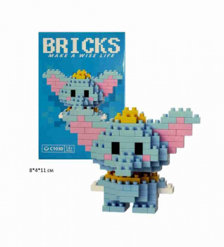 Конструктор арт. C1030 Микро Слоненок 145 дет. в кор.~ Конструктор арт. C1030 Микро Слоненок 145 дет. в кор.~