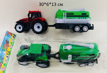 Трактор арт. 777-19 С бочкой инерц. в пак. 30*6*13 Трактор арт. 777-19 С бочкой инерц. в пак. 30*6*13