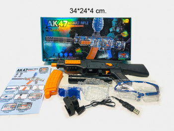 Оружие арт. K17-1 Автомат стреляет орбизами, защитные очки, АКБ в кор.• Оружие арт. K17-1 Автомат стреляет орбизами, защитные очки, АКБ в кор.•