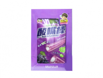 Конфета арт. 871806 "Виноград" жевательная кислая 20 г в пак. 20 шт. в кор.*#