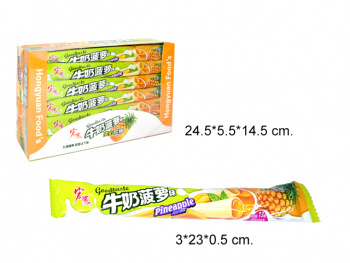 Конфета арт. 002220/098056-6 "Ананас и молоко" жевательная 16 г 30 шт. в кор.'*,