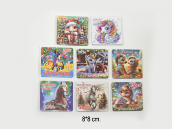 Магнит арт. 401555 Квадратный Лошадь 1 шт. ассорти (60 шт.) Магнит арт. 401555 Квадратный Лошадь 1 шт. ассорти (60 шт.)